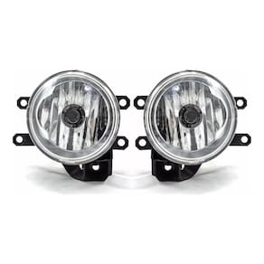 Kit farol milha yaris moldura botão modelo toyota