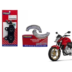 Pastilha lona nissin honda cb 300 sem abs twister ate 2008