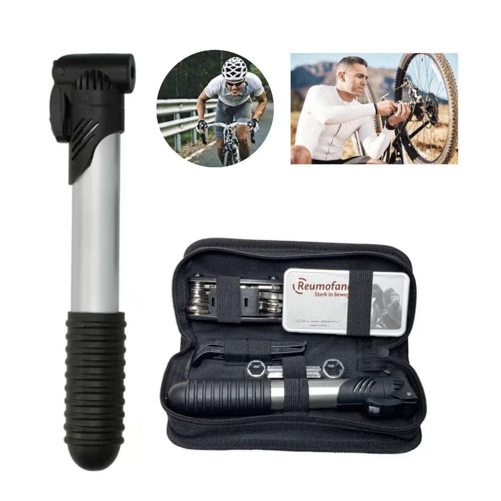 Bolsa ferramentas bicicleta chaves bomba de ar remendo pneu