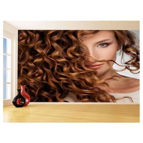 Papel De Parede 3D Salão De Beleza Corte Cabelo 3,5M Slb02