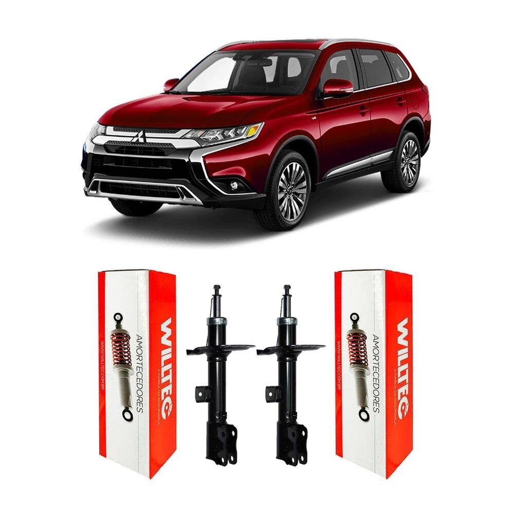 Amortecedores willtec dianteiro new outlander 2016 2017 18