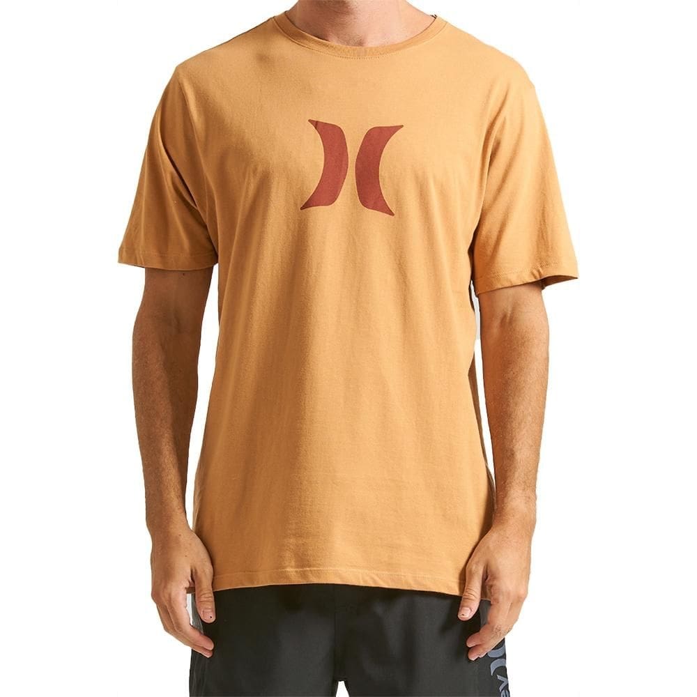 Camiseta Hurley Icon WT24 Masculina Mostarda