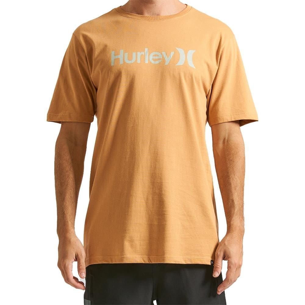 Camiseta Hurley O&O Solid WT24 Masculina Mostarda