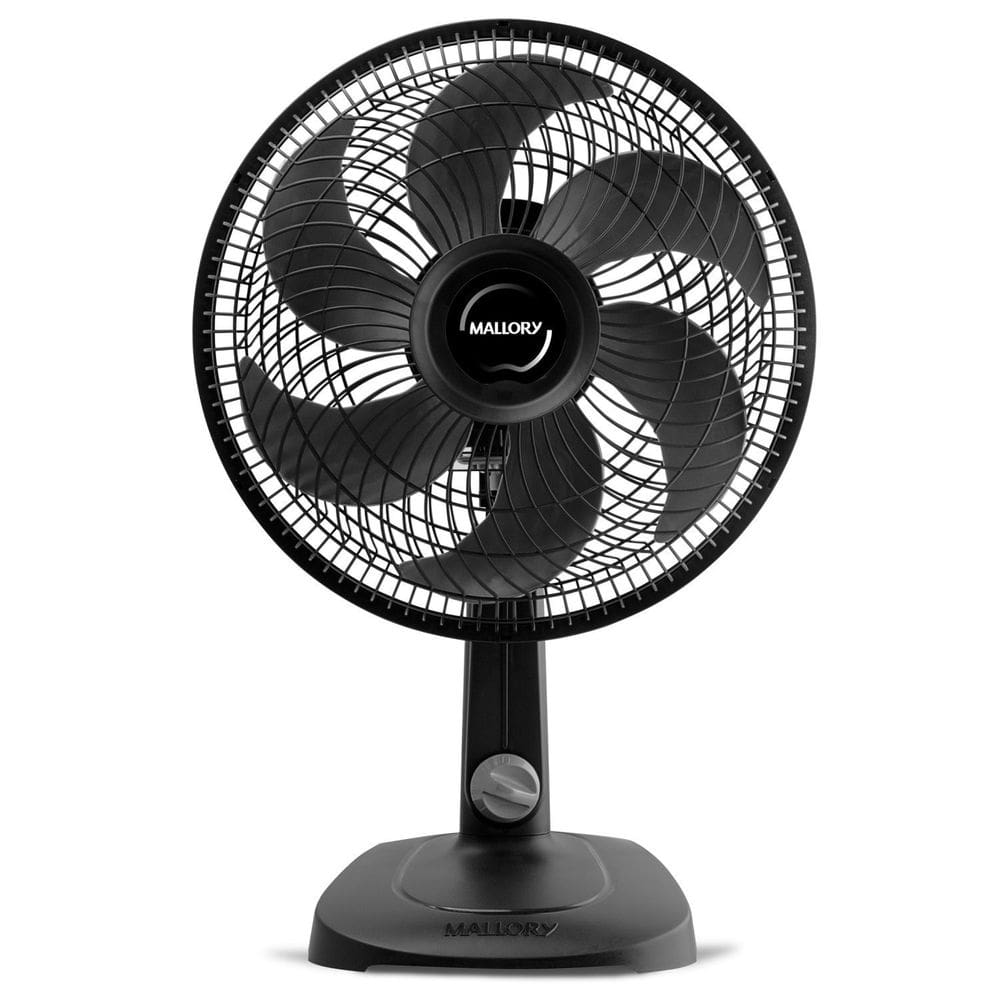 Ventilador de Mesa 30cm Mallory Turbo Compact Pr-gr 220v Preto/Grafite