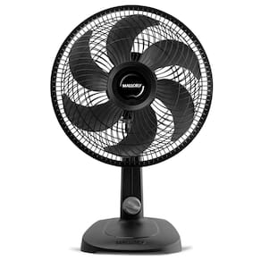 Ventilador de Mesa 30cm Mallory Turbo Compact Pr-gr 220v Preto/Grafite