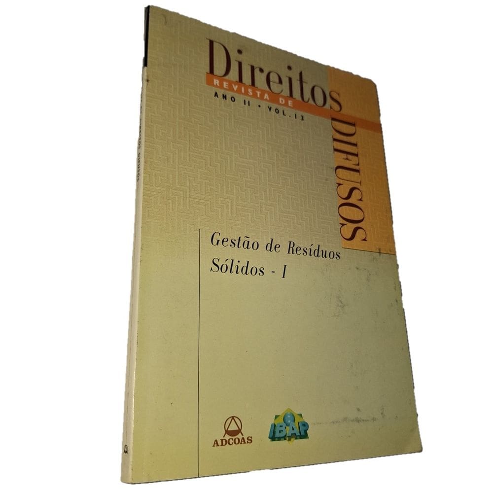 Revista de Direitos Difusos, Gestão Resíduos, Ano II, Vol.13