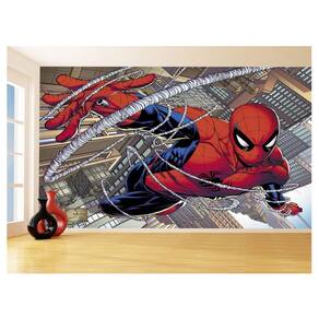 Papel De Parede Herói Homem Aranha Quadrinho 3,5M Nhma300