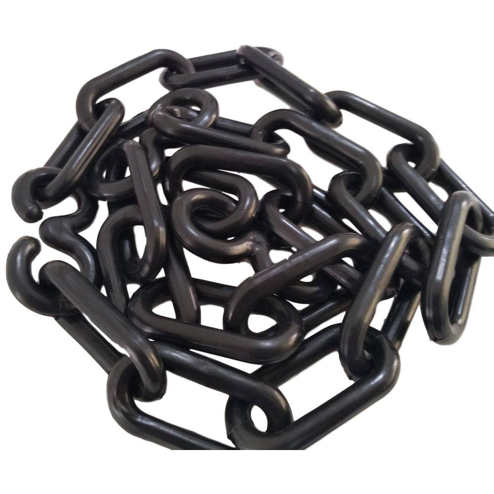 Corrente plastica chuva isolamento 50 mt tamanho g preta