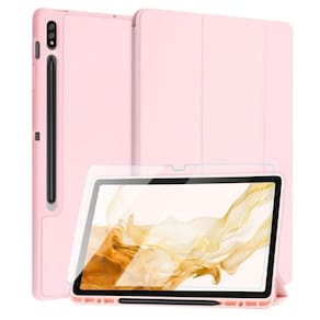 Case magnética slot p caneta tpu para tab s8 11 x706 + vidro