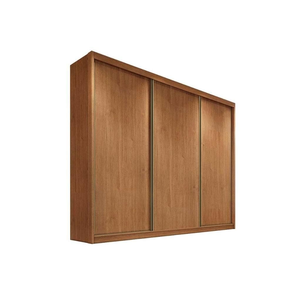 Guarda Roupa Solteiro 3 Portas e 4 Gavetas Sollo/Logan Cumaru - Novo Horizonte