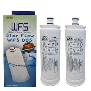Kit 2 filtro refil purificador masterfrio rótulo branco fino