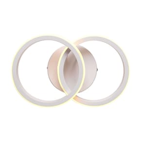 Plafon taschibra village circle led 10w 3000k luz amarela bi