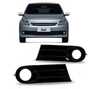 Grade moldura farol milha gol g5 08 a 12 preto com furo