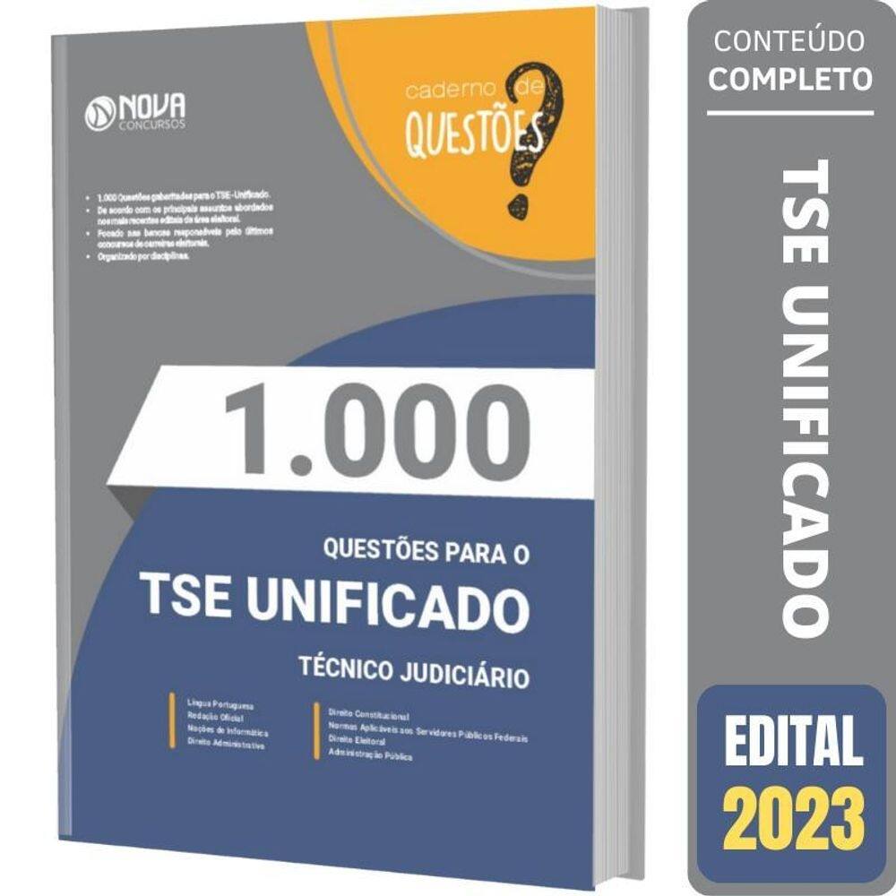 Questões gabaritadas tse unificado - técnico judiciário