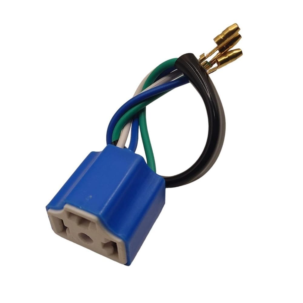 Soquete cerâmica 500ºc h4 fio 1,5mm cobre uso geral