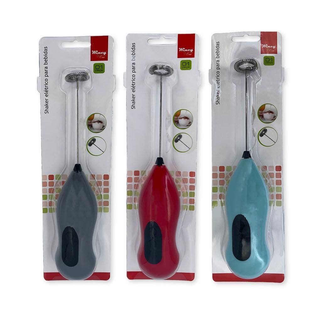 Mini mixer misturador batedor elétrico bebida leite capuccin