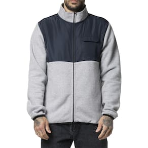 Moletom RVCA Aberto Yukon Fleece 300G WT24 Cinza Mescla