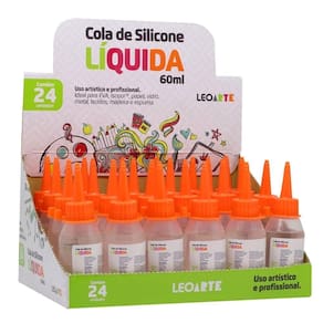 Cola silicone leonora 100ml - artesanato e eva isopor