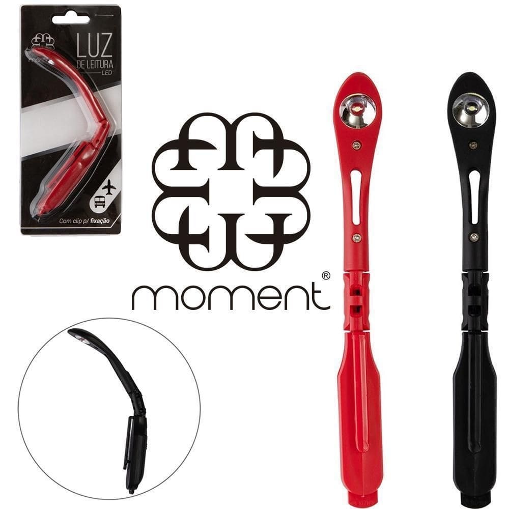 Luminaria plastico led clip colors a bateria 14,7cm cartela