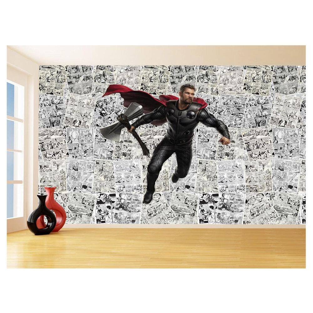 Papel De Parede 3D Heróis Página Quadrinhos Hq 3,5M Nhma140