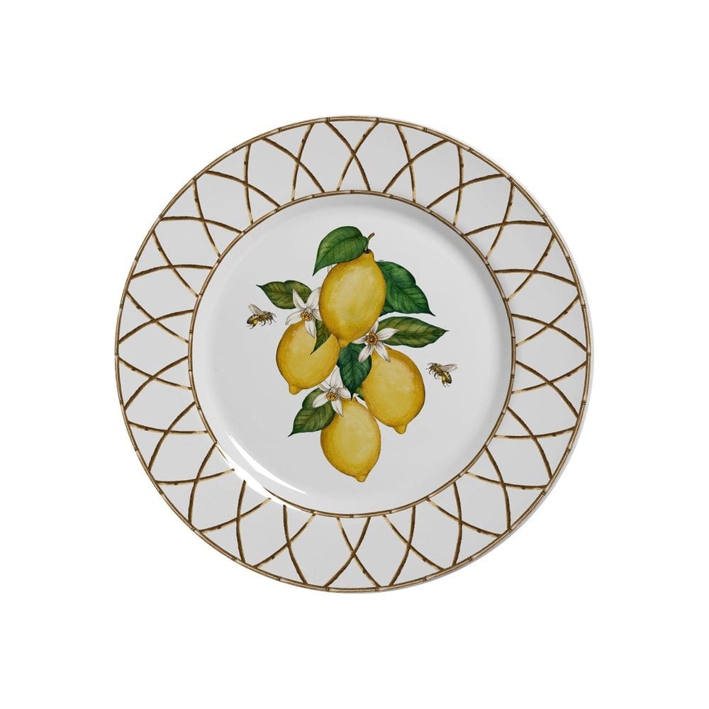 Conjunto com 6 pratos sobremesa siciliano plus