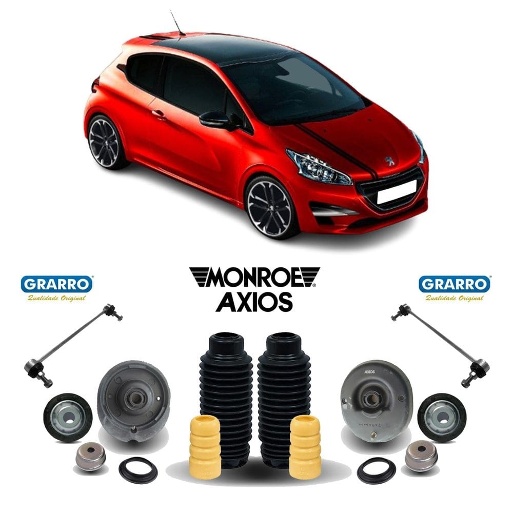 Par kit coxim bieleta dianteira peugeot  15 16