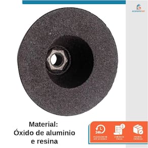 Rebolo copo cônico 100x50mm esmerilhadeira m14 - starfer 60