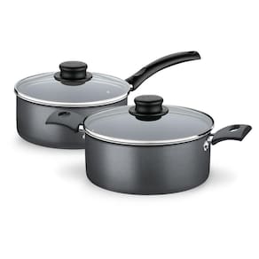 Jogo de panelas tramontina turim cinza 2 peças 18 e 20cm
