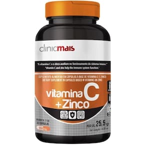 Vitamina c + zinco 30 cápsulas - clinicmais