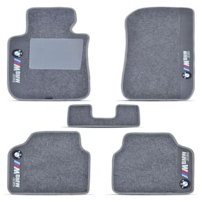 Tapete de carpete 8 mm 5 peças cinza hitto bmw 335i 2009