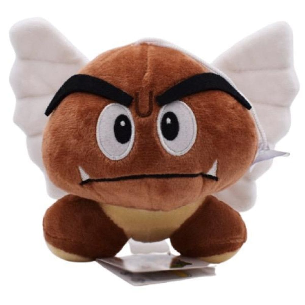 Goomba com asas pelúcia super mario bros 13 cm