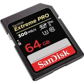 Cartão memória extreme pro sd xc 64gb uhs-ii 300mb/s