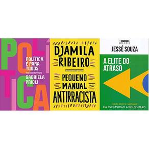 Kit 3 livro política é para todos + manual antirracista + 1