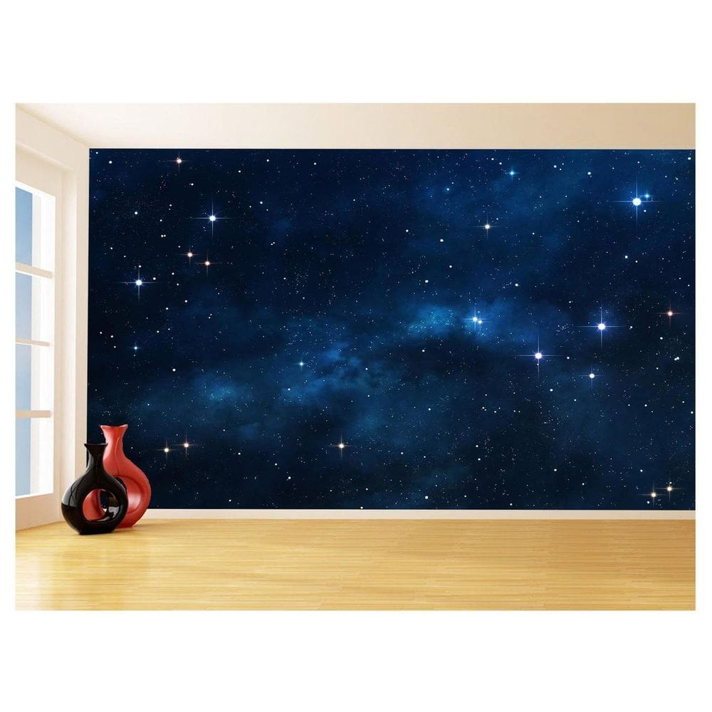Papel De Parede 3D Espaço Estrelas Galáxia 3,5M Nsp104
