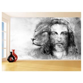Papel De Parede 3D Religioso Jesus Leão De Judá 3,5M Rl87