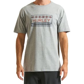 Camiseta Hurley Native Box WT24 Masculina Mescla Cinza