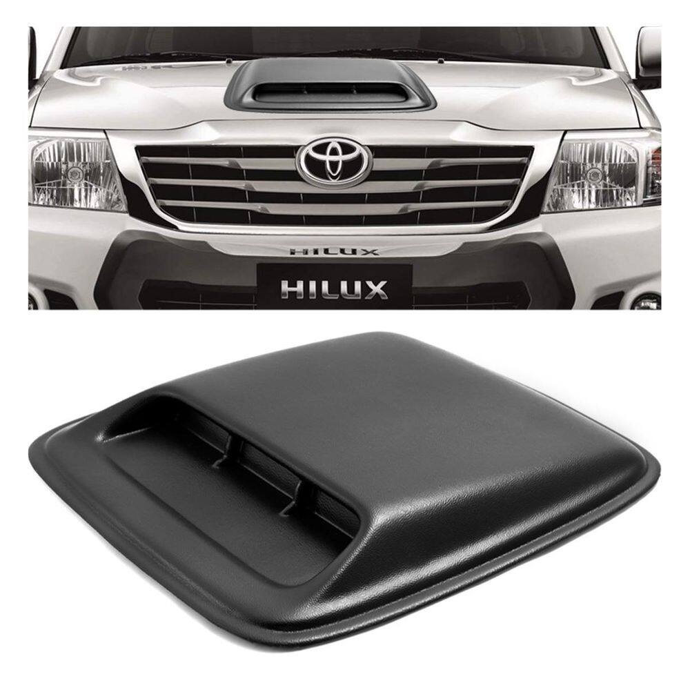 Scoop preto entrada ar capô universal toyota hilux 2009 2010