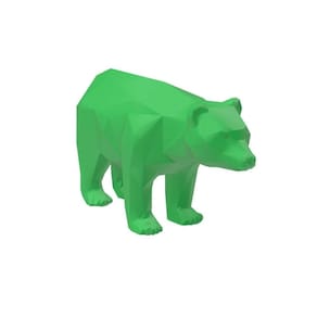 Urso bear wall street geométrico decoração 3d low poly