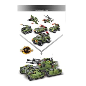 700 pcs blocos montar guerra exército super tanque avião