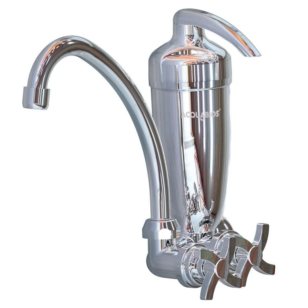 Purificador torneira com filtro cozinha parede new cromado