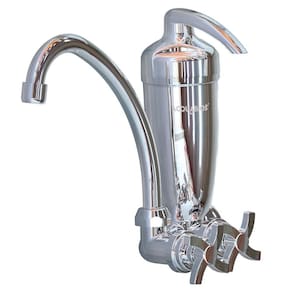 Purificador torneira com filtro cozinha parede new cromado