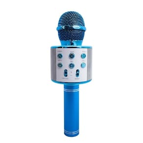 Microfone karaokê bluetooth wireless portátil efeito de voz