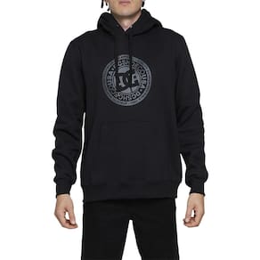 Moletom DC Shoes Canguru DC Circle Star 280G WT24 Preto
