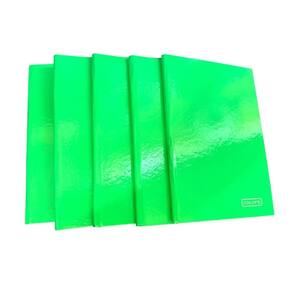 5 caderno brochura 1/4 pequeno 96 folhas capa dura