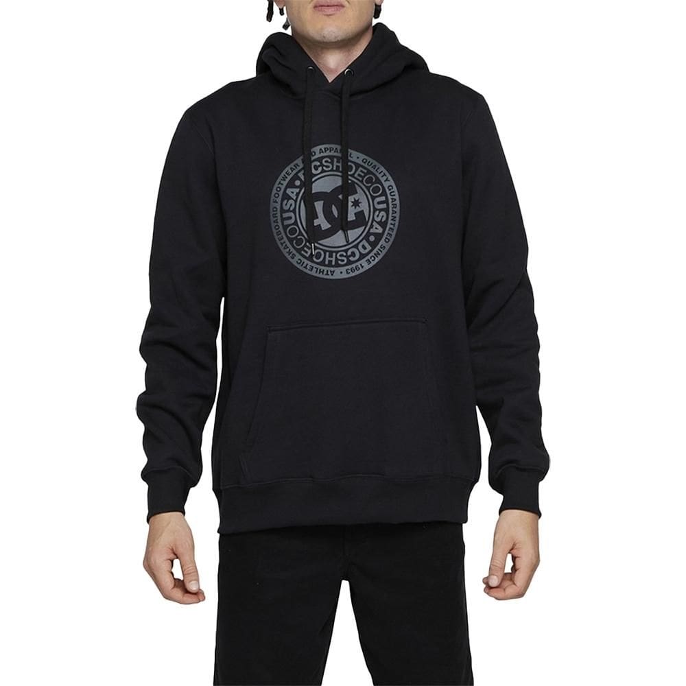Moletom DC Shoes Canguru DC Circle Star 280G WT24 Preto