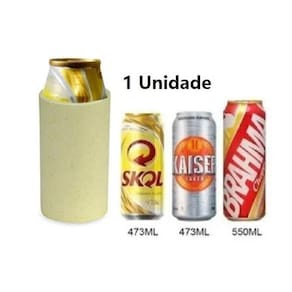 Porta latão térmico isopor cerveja refri 473ml isoterm