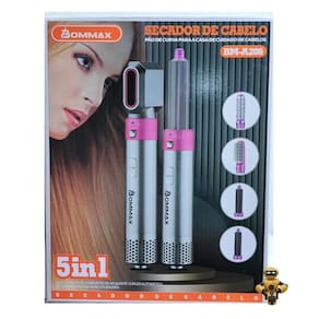 Secador de cabelo com pente de ar quente 5 em 1 profissional