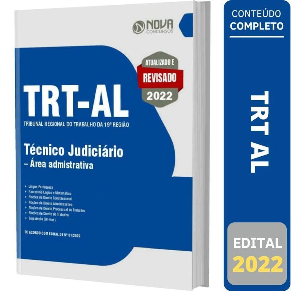 Apostila concurso trt al - técnico área administrativa