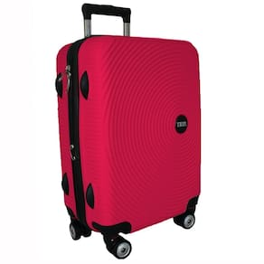 Mala de viagem abs bordo anac rodinhas 360 graus trip rosa
