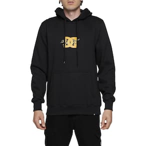 Moletom DC Shoes Canguru Flyer 305G WT24 Masculino Preto